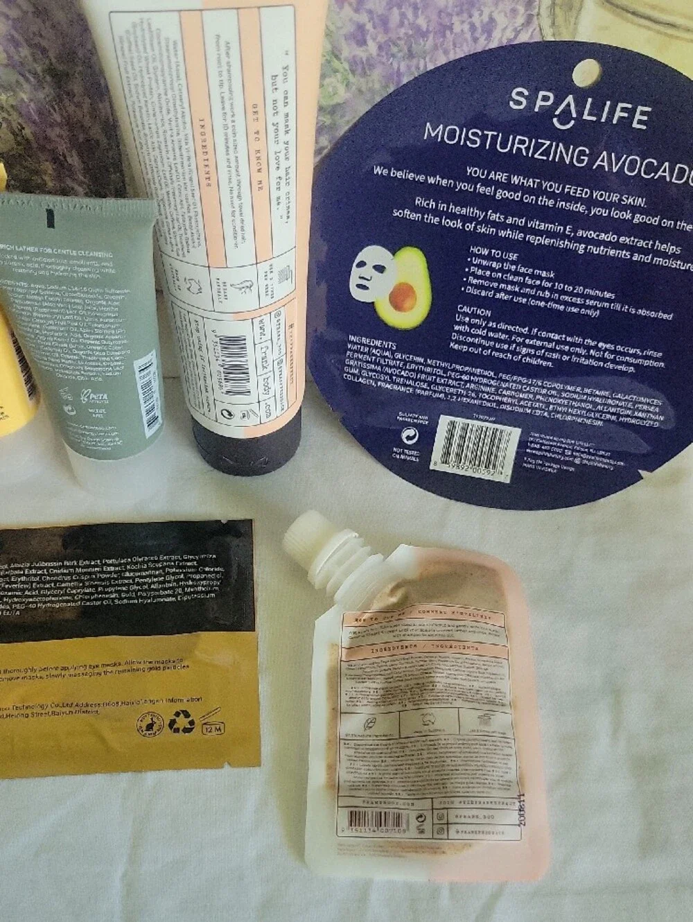 NWT Skincare & Haircare Travel Lot SpaLife Frank Body Deep Steep